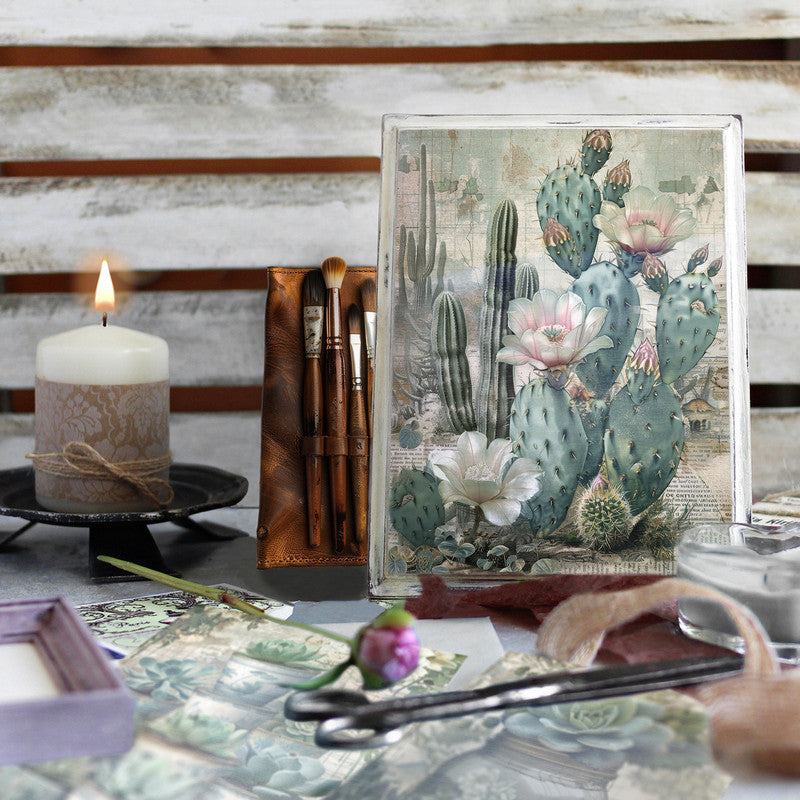 Life Memories of Desert Roses Decoupage A4 A5 & A4