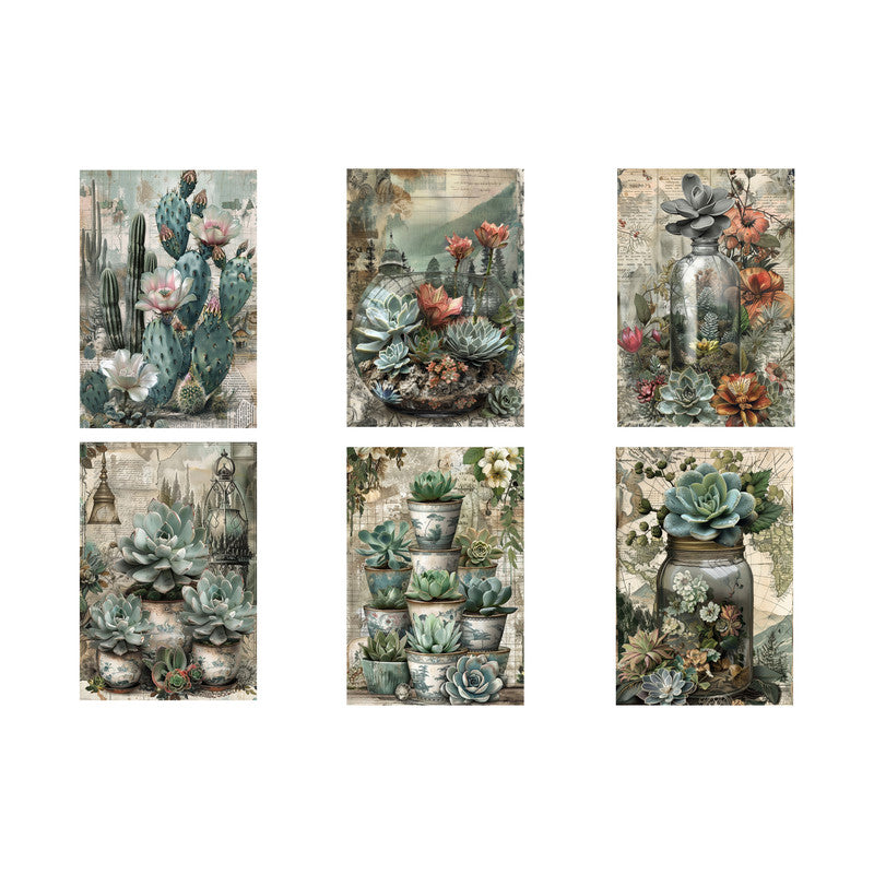 Life Memories of Desert Roses Decoupage A4 A5 & A4