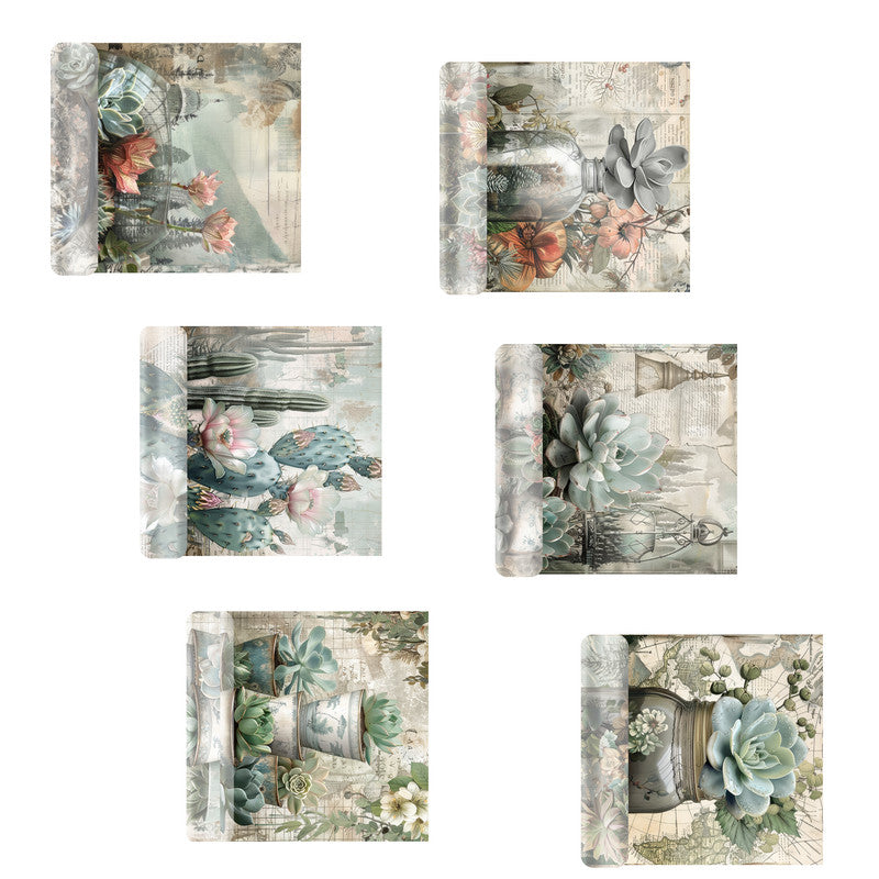 Life Memories of Desert Roses Decoupage A4 A5 & A4