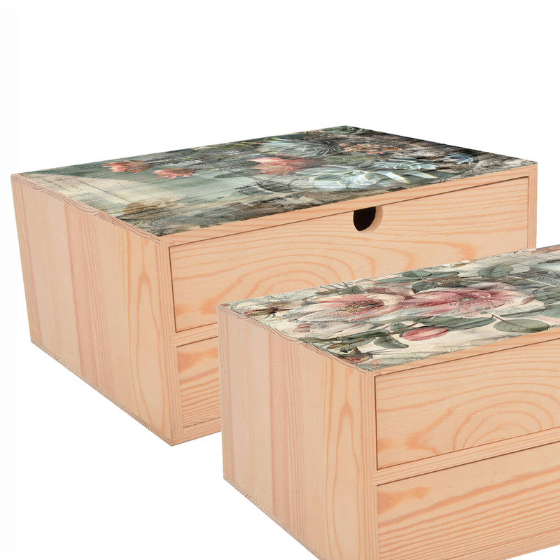 Life Memories of Flower Vases Decoupage 800mm x 600mm