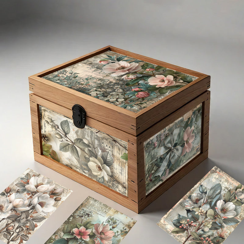 Life Memories of Flowers Decoupage A4 A5 & A4