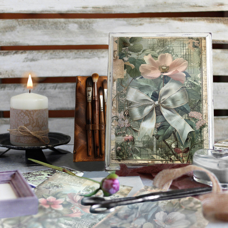 Life Memories of Flowers Decoupage A4 A5 & A4