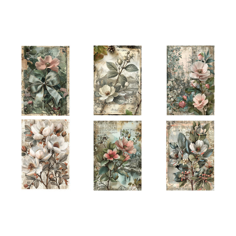 Life Memories of Flowers Decoupage A4 A5 & A4