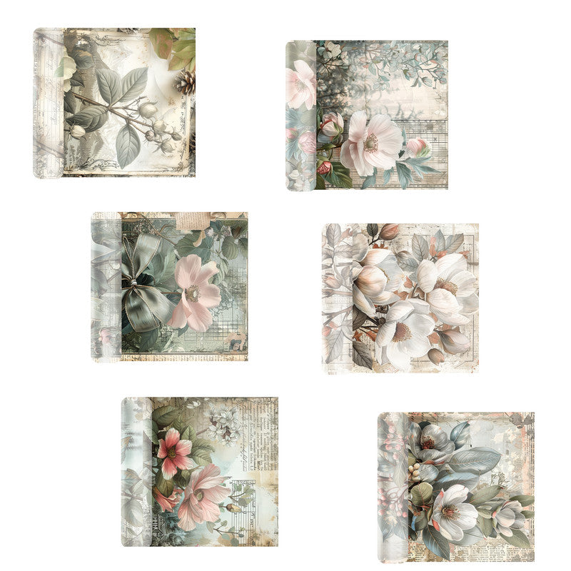 Life Memories of Flowers Decoupage A4 A5 & A4