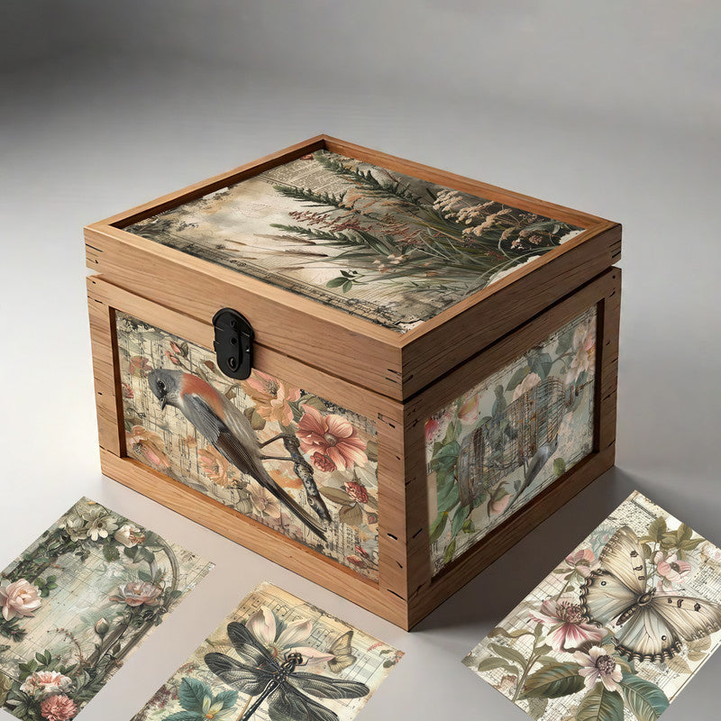 Life Memories of Insects and Birds Decoupage A4 A5 & A4