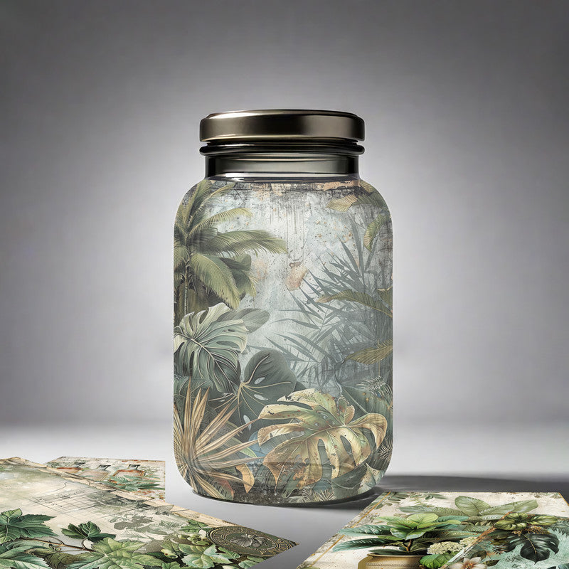 Life Memories of Lush Green Leaves Decoupage A4 A5 & A4