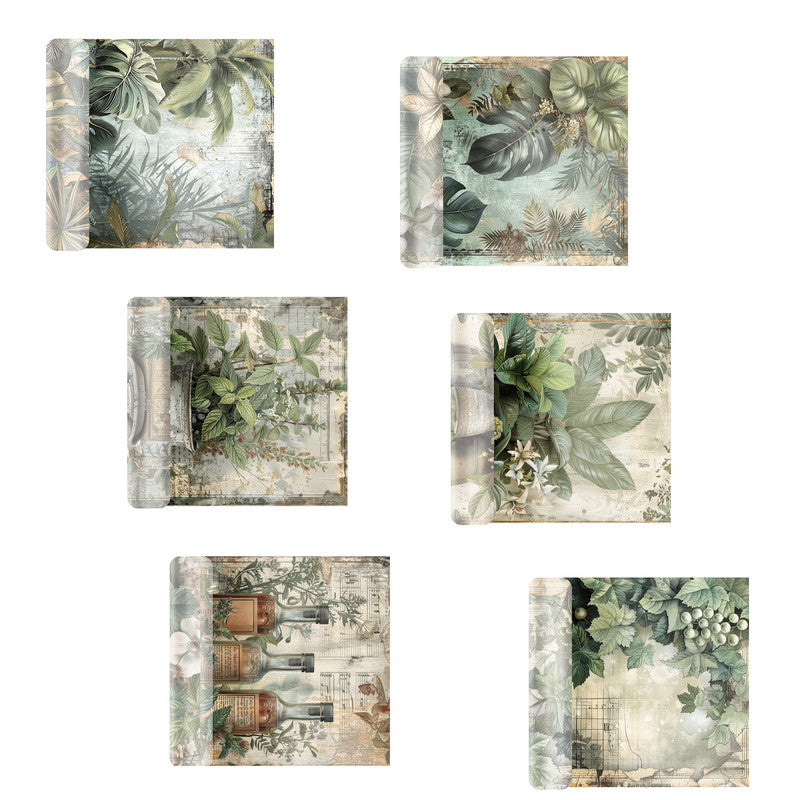 Life Memories of Lush Green Leaves Decoupage A4 A5 & A4