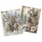 Life Memories of Pine Cone Decoupage 800mm x 600mm