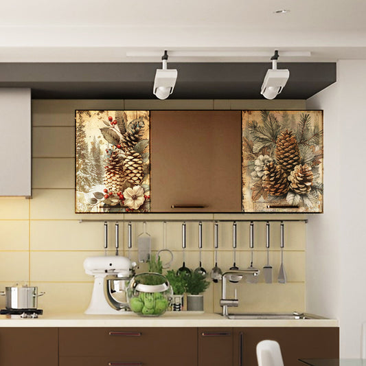 Life Memories of Pine Cone Decoupage 800mm x 600mm