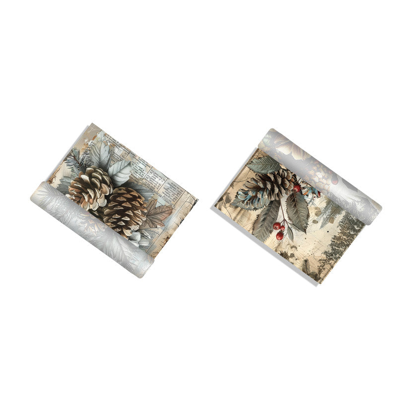 Life Memories of Pine Cone Decoupage 800mm x 600mm