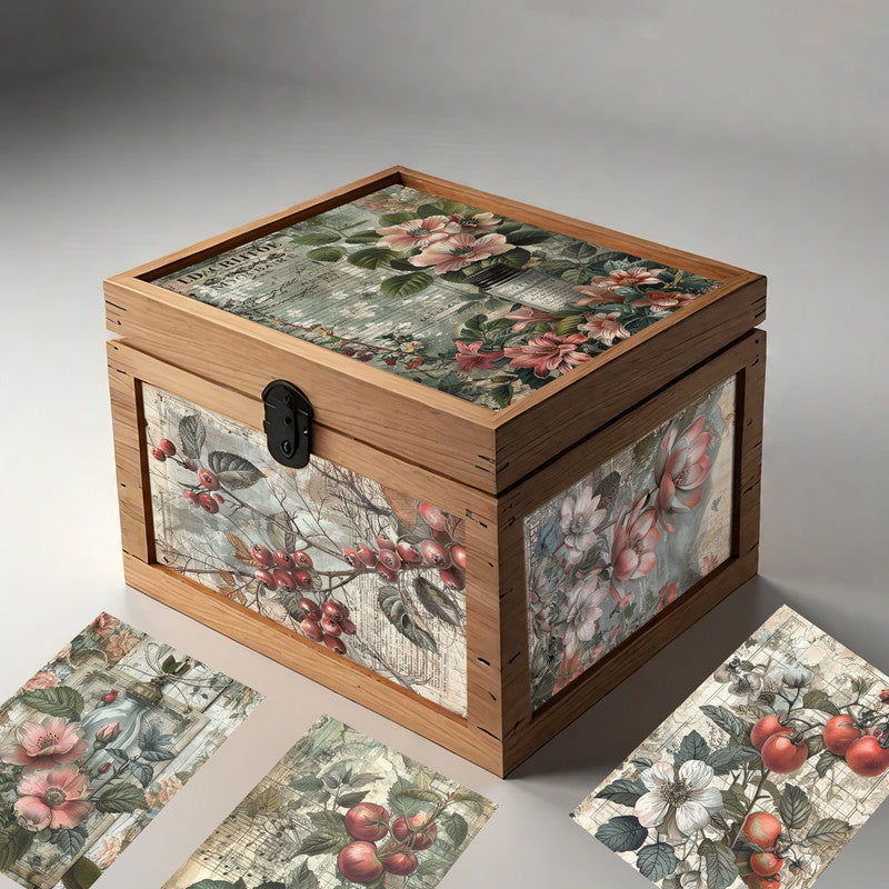 Life Memories of Red Beauty Decoupage A4 A5 & A4