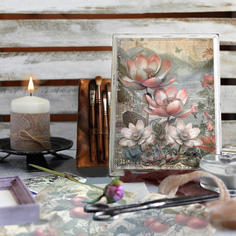 Life Memories of Red Beauty Decoupage A4 A5 & A4
