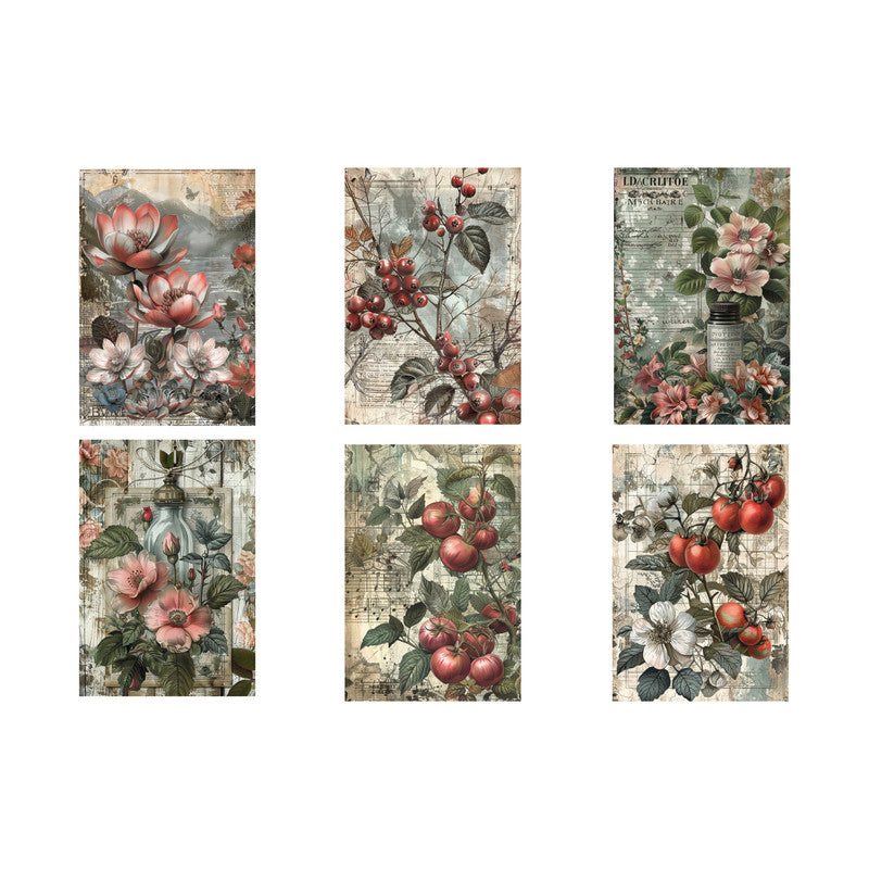 Life Memories of Red Beauty Decoupage A4 A5 & A4