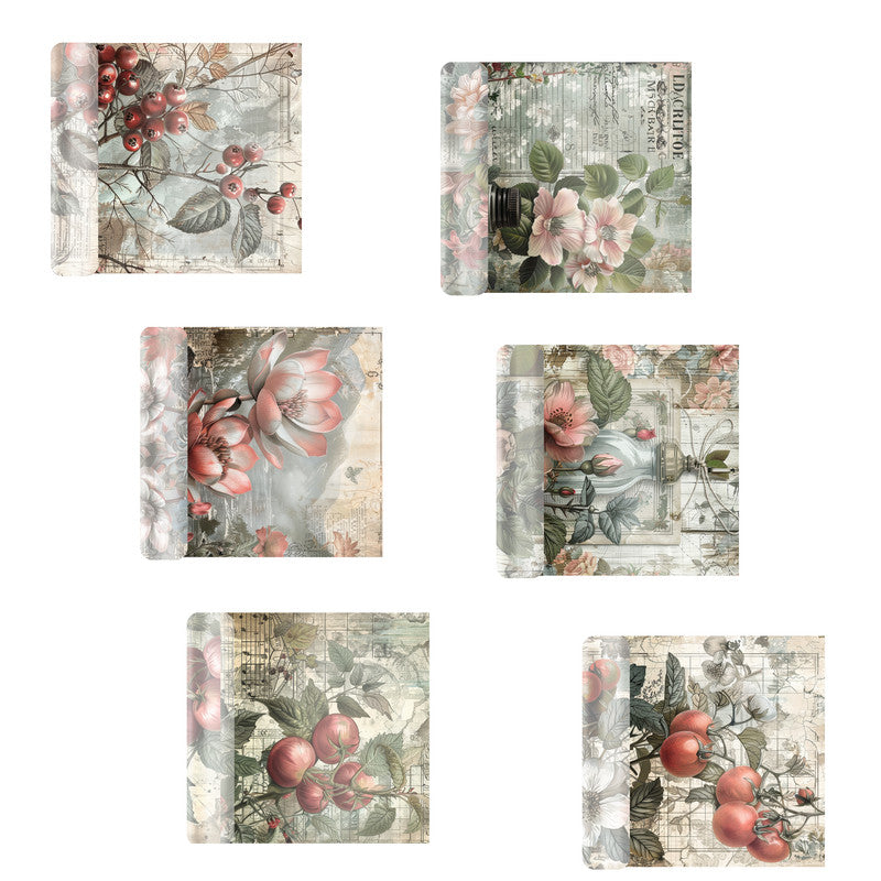 Life Memories of Red Beauty Decoupage A4 A5 & A4