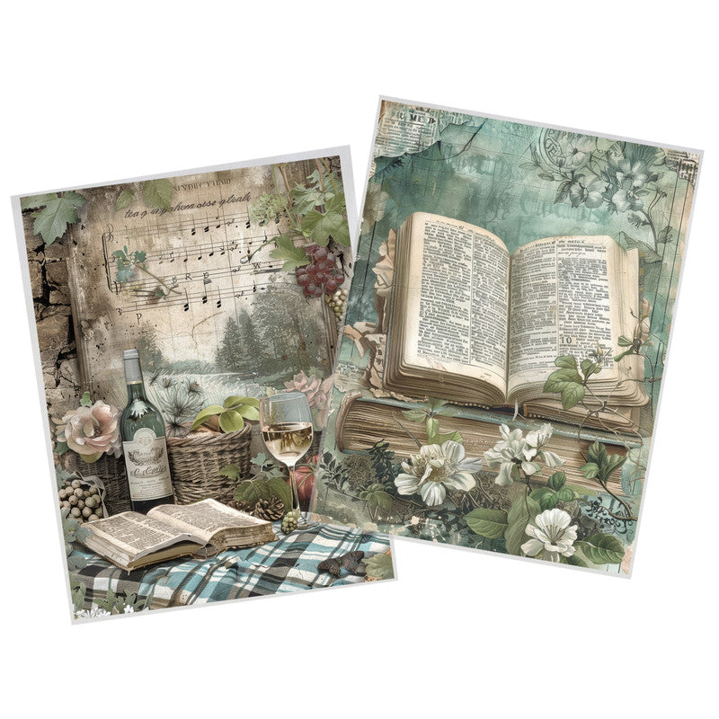 Life Memories of Story Book Decoupage 800mm x 600mm