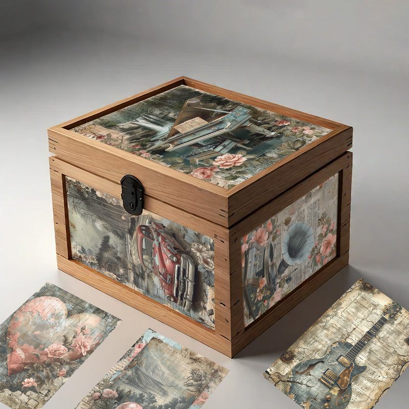 Life Memories of The Love of Music Decoupage A4 A5 & A4