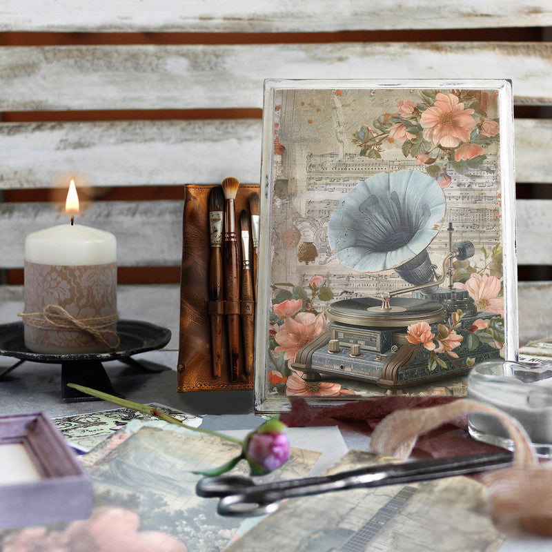 Life Memories of The Love of Music Decoupage A4 A5 & A4