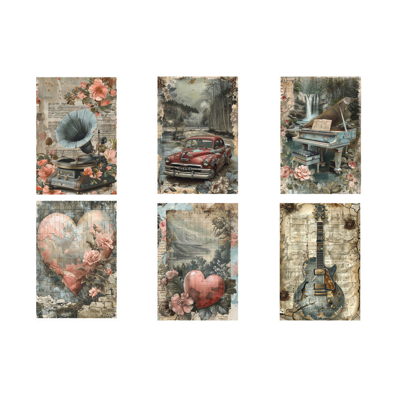 Life Memories of The Love of Music Decoupage A4 A5 & A4