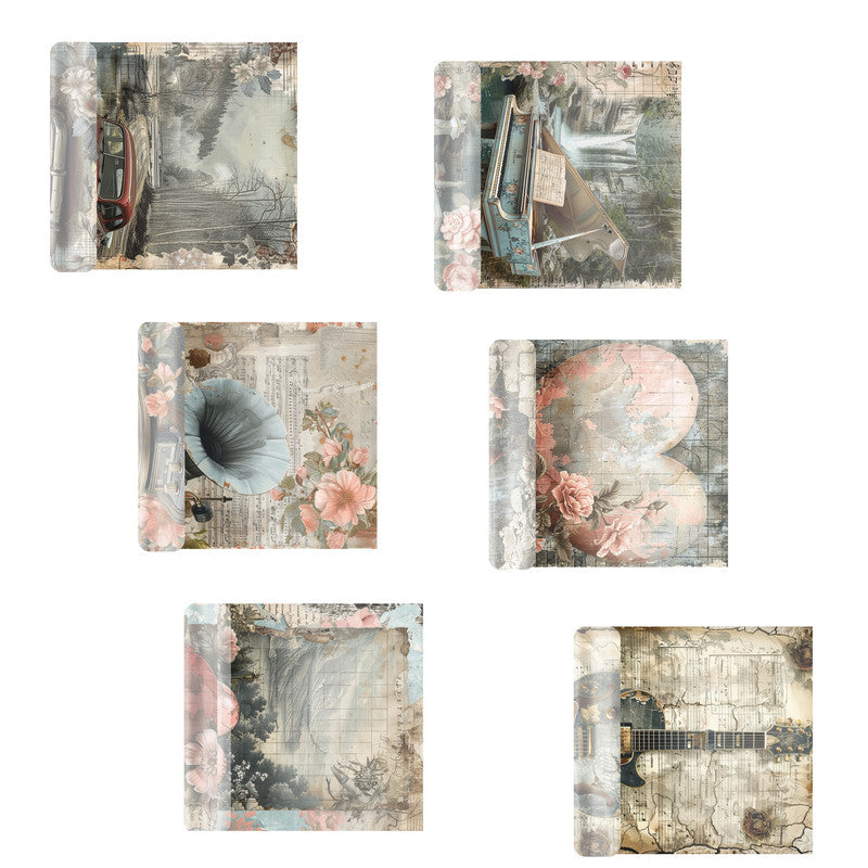 Life Memories of The Love of Music Decoupage A4 A5 & A4