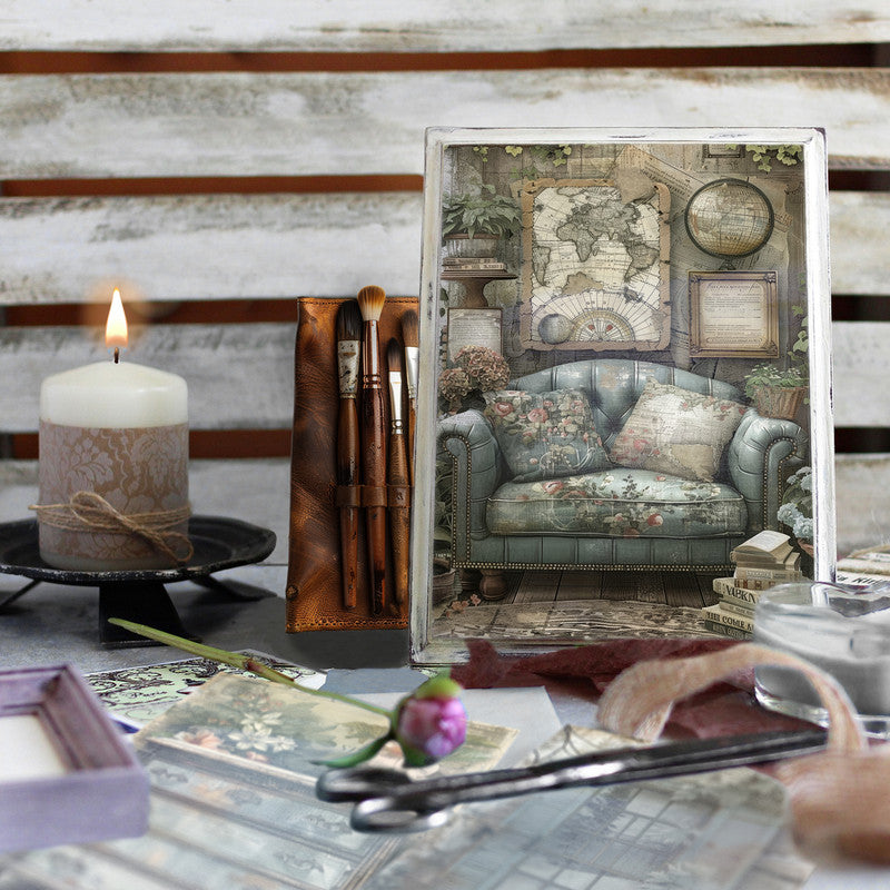 Life Memories of Warm Home Decoupage A4 A5 & A4