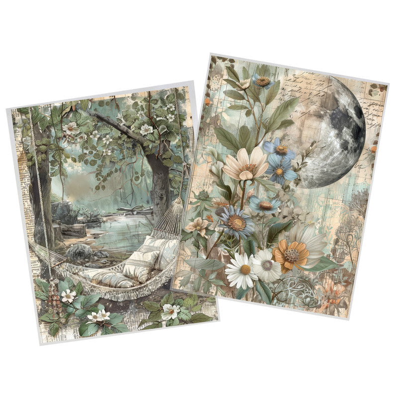 Life Memories of a Dreaming Night Decoupage 800mm x 600mm