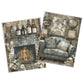Life Memories of a Warm Life Decoupage 800mm x 600mm