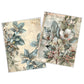 Life Memories of a White Flower Branch Decoupage 800mm x 600mm