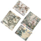Life Memories of the Blue Leaves Among the White Decoupage A3