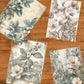 Life Memories of the Blue Leaves Among the White Decoupage A3