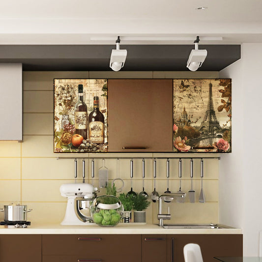 Life Memories of the French Wine Decoupage 800mm x 600mm