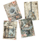 Life Memories of the Traveling Musician Decoupage A3