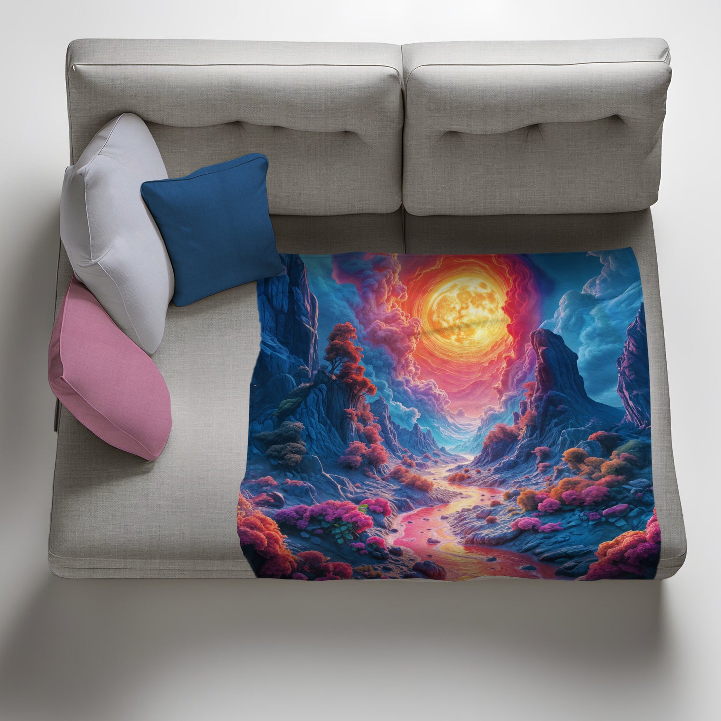 Life On Mars Light Weight Fleece Blanket