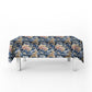 Light Blue Floral Rectangle Tablecloth