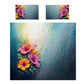 Light Beam on Flowers Duvet Cover Set