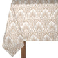 Light Beige on Dark Beige Baroque Pattern 3m Rectangle Tablecloth