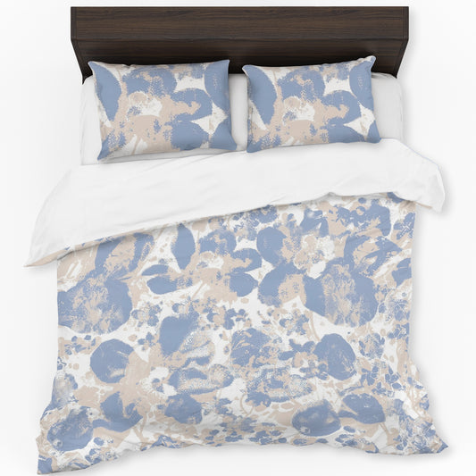 Light Blue Abstract Duvet Cover Set