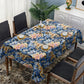 Light Blue Floral Rectangle Tablecloth