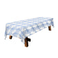 Light Blue on White Classic Print 3m Rectangle Tablecloth