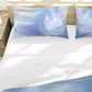 Light Blue to Pink Plume Duvet Cover Set