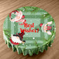 Light Green Christmas Round Tablecloth