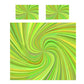 Light Green Swirl Duvet Cover Set