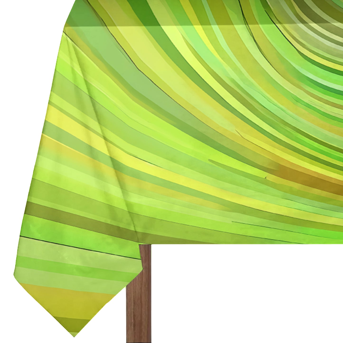 Light Green Swirl Rectangle Tablecloth