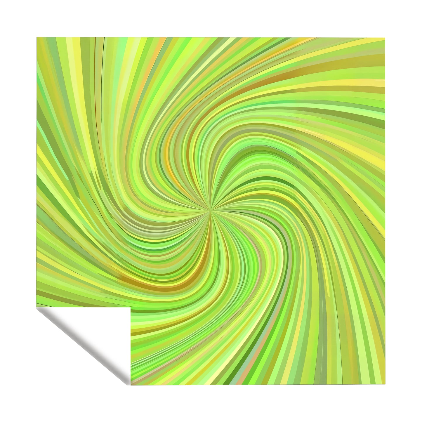 Light Green Swirl Square Tablecloth