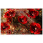 Lightened Poppies Rectangle Tablecloth