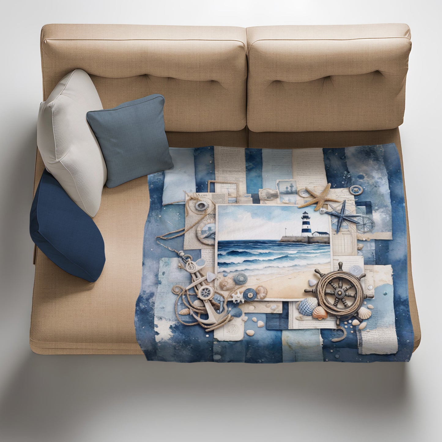Lighthouse Memories Light Weight Fleece Blanket