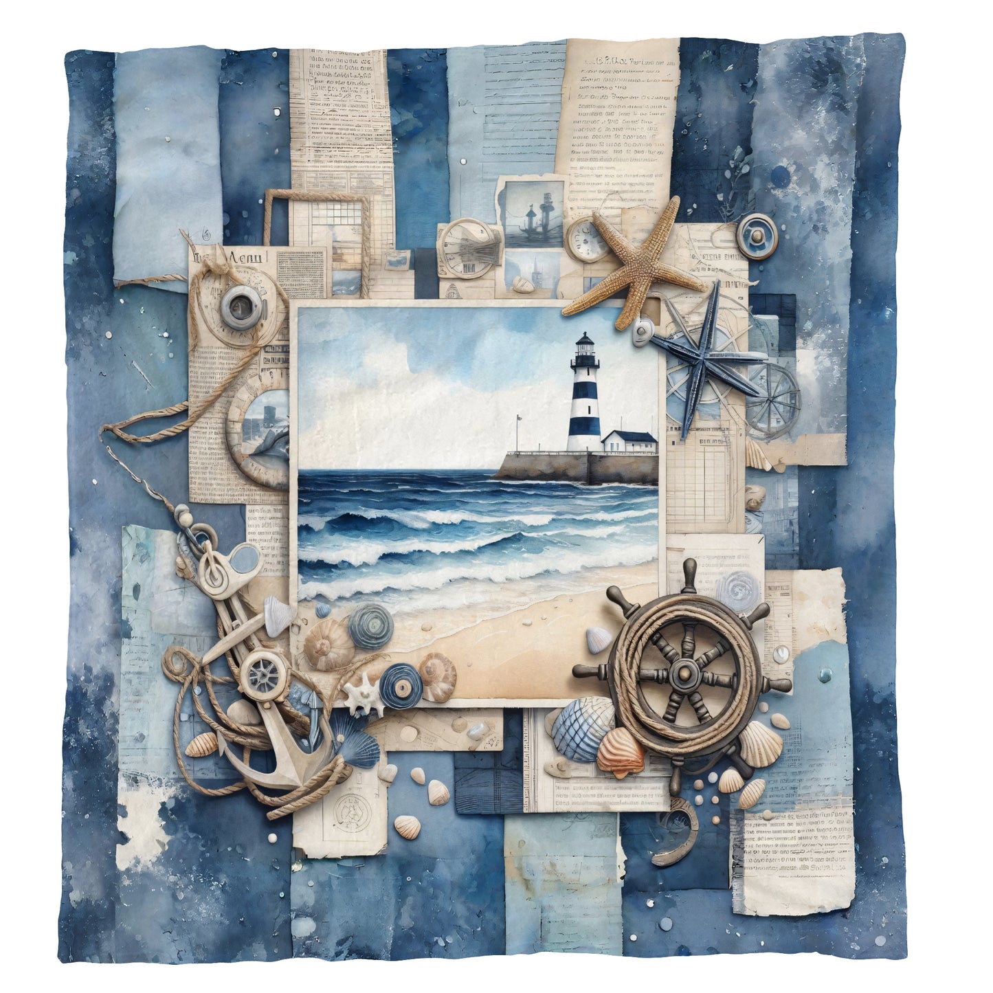 Lighthouse Memories Light Weight Fleece Blanket