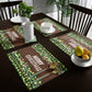Lights on Wood Christmas Placemats