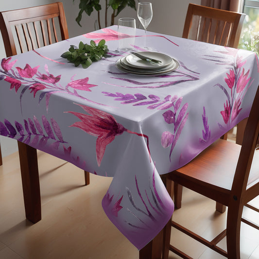Lilac Field Lilies Square Tablecloth