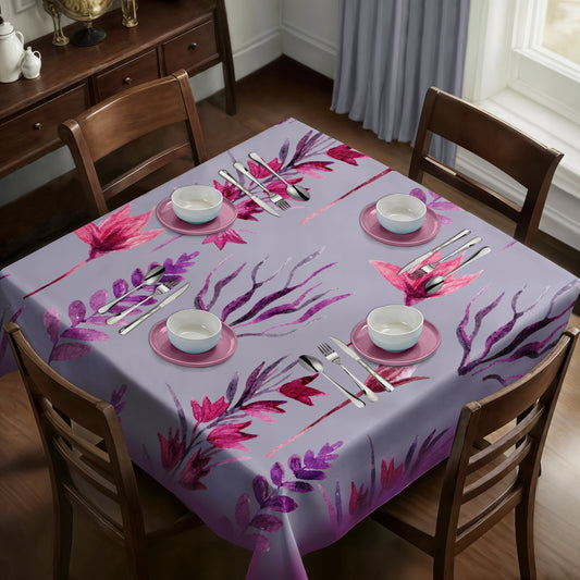 Lilac Field Lilies Square Tablecloth
