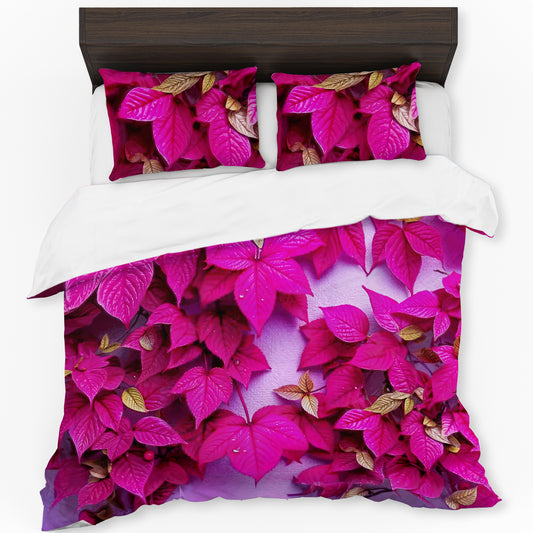 Lilac Leaves Duvet Cover Set